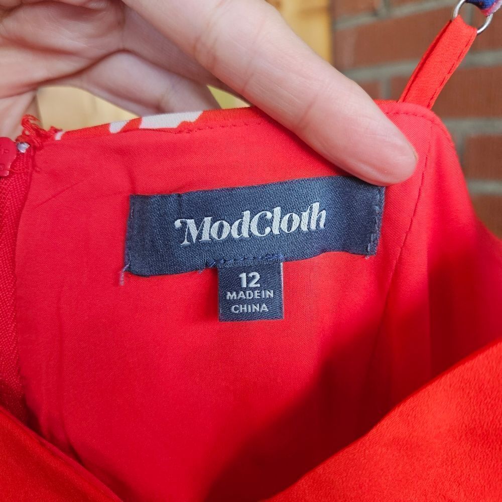 Mod Cloth Floral Button-Front Dress - Picture 6 of 10